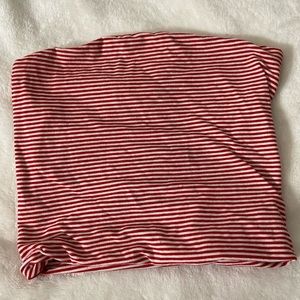 striped red and white top